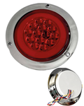 Plafon redondo 14 leds rojo 12/24 v