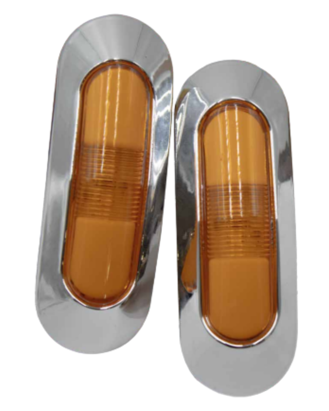 Pieza luz lateral 3.5" ambar con bisel