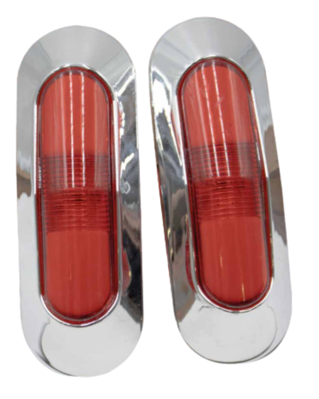 Pieza luz lateral 3.5" rojo con bisel