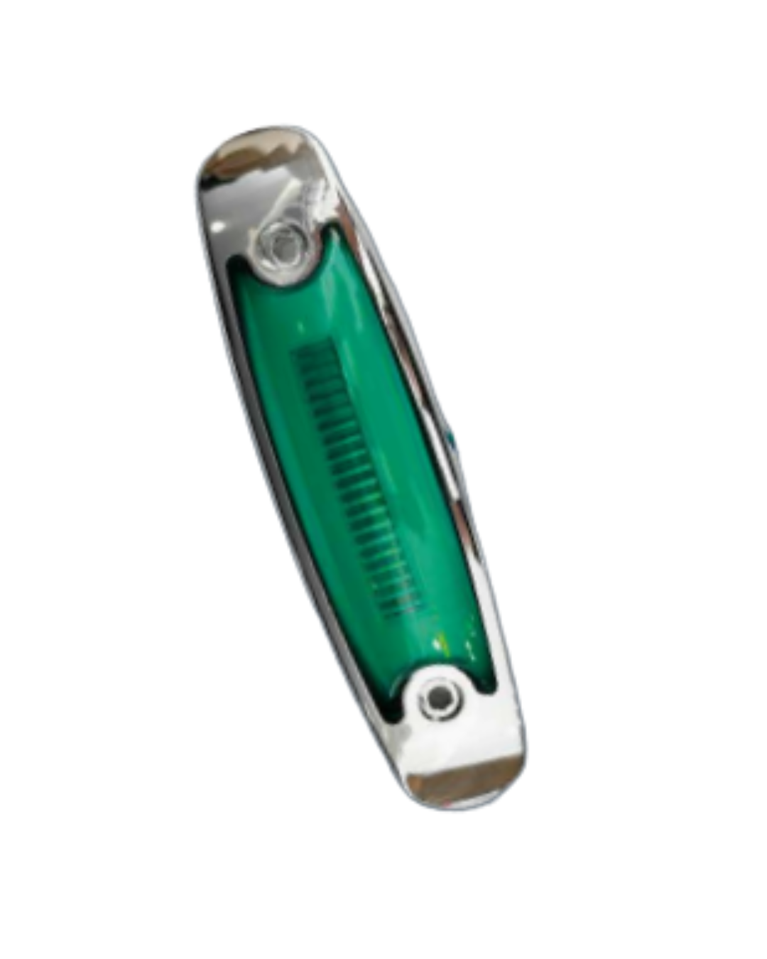 Plafón tipo peterbil gel color verde con bisel