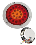 Plafon Redondo Ambar y Rojo 12/24v