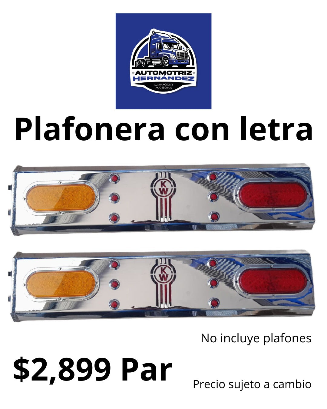 Plafonera con letra 4