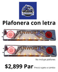 Plafonera con letra 1