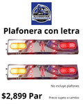 Plafonera con letra 2