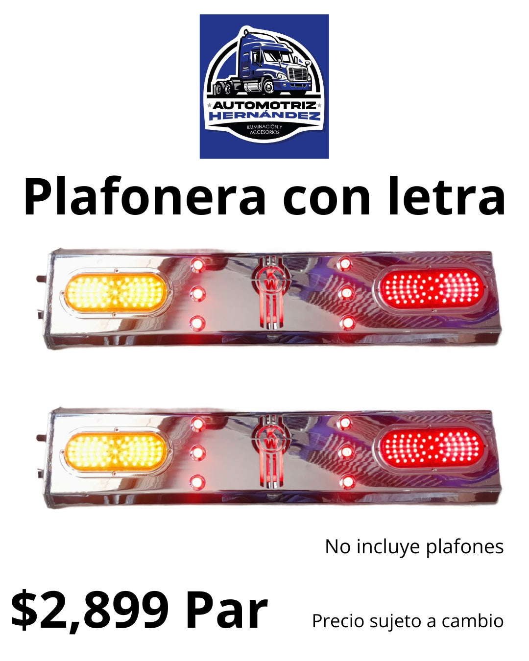 Plafonera con letra 2