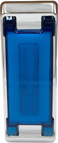 1 Plafón Rectangular 6.5 Multivoltaje Estrobo Azul