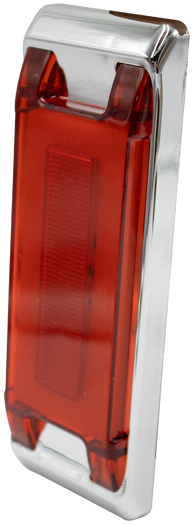 Plafón Rectangular 6.5 Multivoltaje Estrobo Rojo