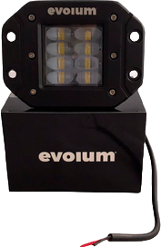 Par Faros Cuadrado Hiperled, 8 Leds Con Estrobo Evo-5002