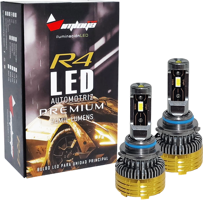 Kit foco led Premium 24mil lumens R4 12-24v