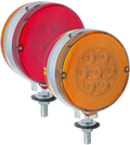 Par Plafon direccional redonda 10.5 cm 7+7led c/gel fijo/estrobo doble color