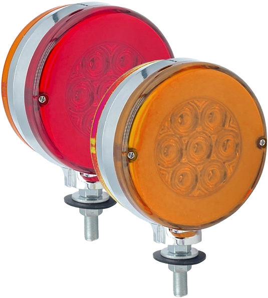 Par Plafon direccional redonda 10.5 cm 7+7led c/gel fijo/estrobo doble color