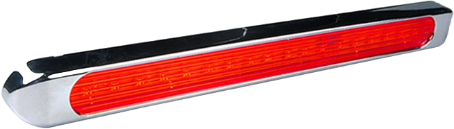 Plafon lateral barra 44.4cm 72 led c/lupa tapa c/cromado Rojo