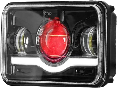 Faro principal 5 Pulgadas 3 led luz blanca alta, luz baja y DRL 12-24v (pieza)