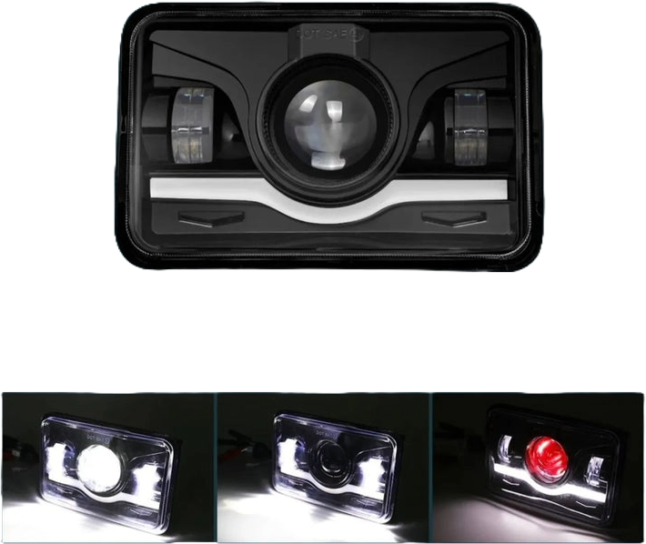 Faro principal 5 Pulgadas 3 led luz blanca alta, luz baja y DRL 12-24v (pieza)