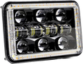 Faro principal 5 Pulgadas 10 led luz blanca alta, baja, DRL, direccionales 12-24v (pieza)
