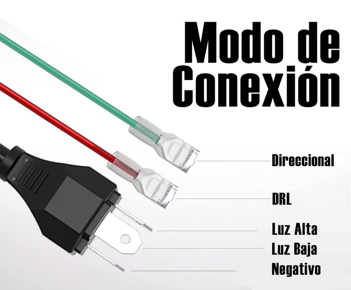Faro principal 7 Pulgadas 41 led luz blanca alta, baja, DRL, direccionales 12-24v (pieza)