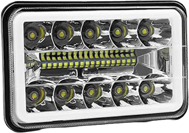 Faro principal 5 Pulgadas 28 led luz blanca alta, baja, DRL, direccionales 12-24v (pieza)