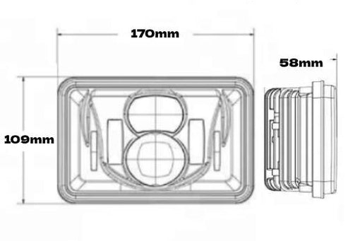 Faro principal 5 Pulgadas 5 led luz blanca alta y baja 12-24v (pieza)