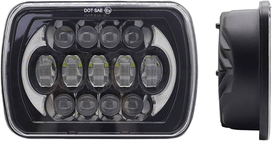Faro principal 7 Pulgadas 13 led luz blanca alta, baja, DRL, direccional 12-24v (pieza)