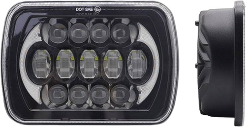 Faro principal 7 Pulgadas 13 led luz blanca alta, baja, DRL, direccional 12-24v (pieza)