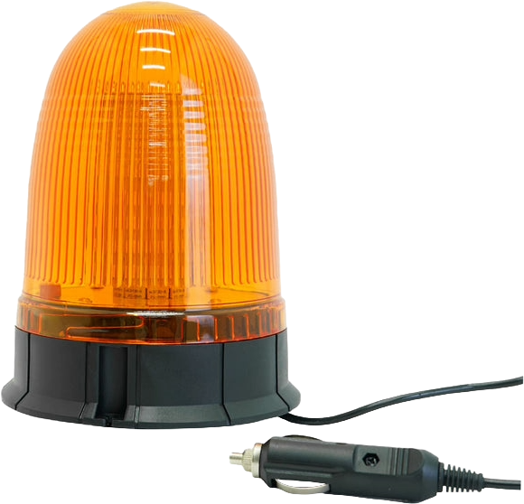 Torreta led luz ambar 12-24v 80 led smd con iman