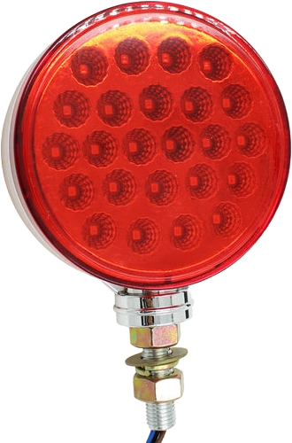 Par Plafón Led Circular 4¨ con Estrobo Ámbar/Rojo