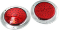Plafon Redondo 4 Con Bisel Cromo 47led Luz Fija Y C/estrobo