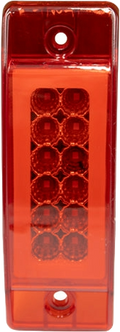 1 Plafón Rectangular 6.2 Multivoltaje Con Estrobo Rojo