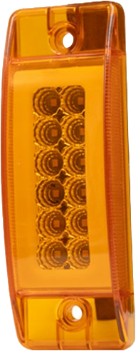 1 Plafón Rectangular 6.2 Multivoltaje Con Estrobo Ámbar