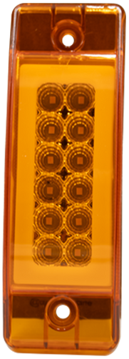 1 Plafón Rectangular 6.2 Multivoltaje Con Estrobo Ámbar