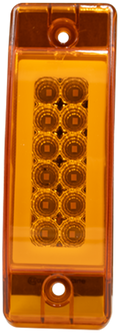 1 Plafón Rectangular 6.2 Multivoltaje Con Estrobo Ámbar
