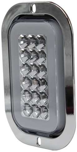 1 Plafón Rectangular 6.5 Multivoltaje Estrobo Blanco