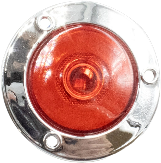 Plafón Redondo 4 Con Bisel Cromo 47led C/estrobo Rojo