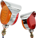Par Plafon Led Evolum Circular 4.5¨ con Estrobo Ambar/Rojo