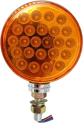 Par Plafón Led Circular 4¨ con Estrobo Ámbar/Rojo